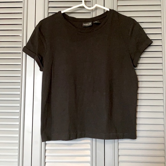 Rachel Zoe Tops - Rachel Zoe : Black Cropped Tee - Small